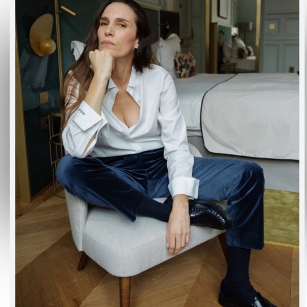 ZARA WOMAN COLLECTION VELVET PANTS